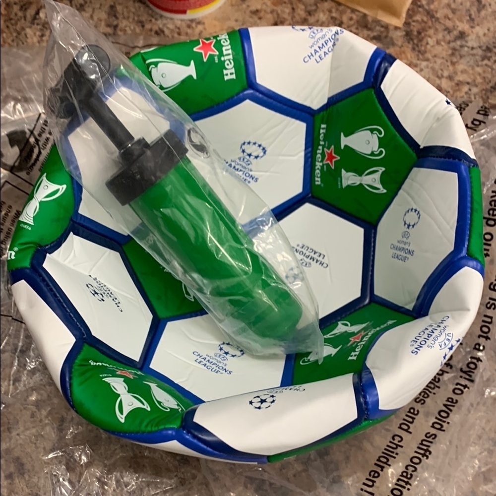 Heineken Champions League Soccer Ball with pump